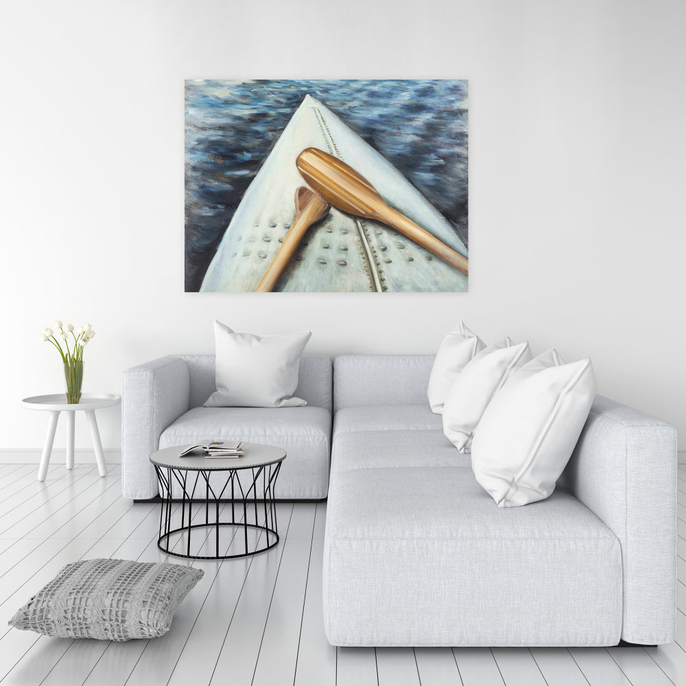 Toile « Aventure en canoë » | Décoration de chambre, sports et jeux