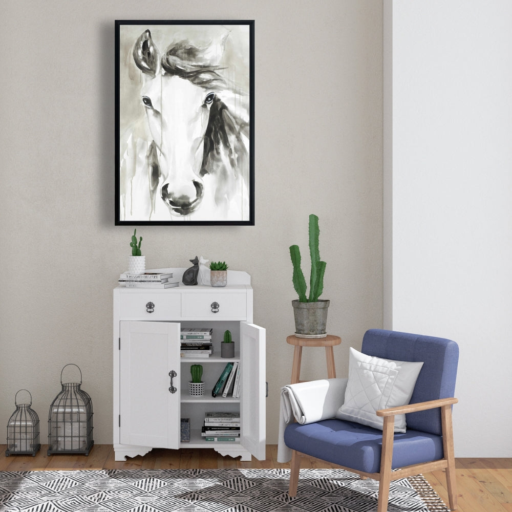 Beautiful Abstract Horse Canvas | Minimalist Bedroom Decor
