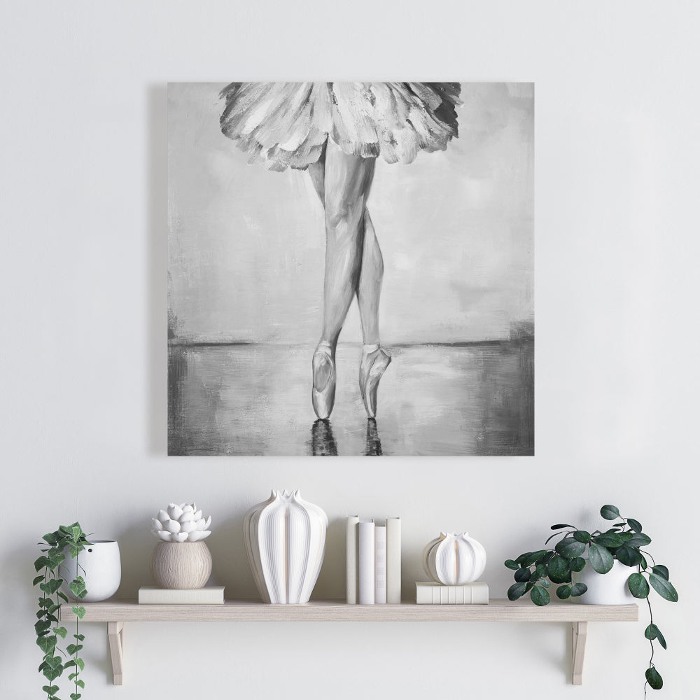 Toile « Pas de ballet classiques » | Décoration d'intérieur monochrome