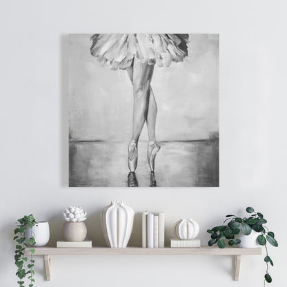 Toile « Pas de ballet classiques » | Décoration d'intérieur monochrome