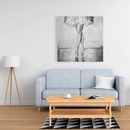 Toile « Pas de ballet classiques » | Décoration d'intérieur monochrome
