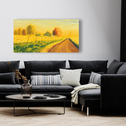 In the Countryside Canvas | Rustic Trees Landscape Decor