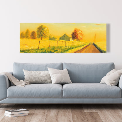 In the Countryside Canvas | Rustic Trees Landscape Decor