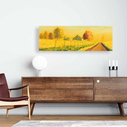 In the Countryside Canvas | Rustic Trees Landscape Decor