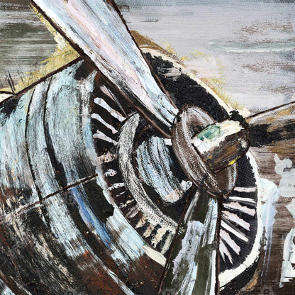 Airplane Propeller Canvas - Aviation Decor for Living Room