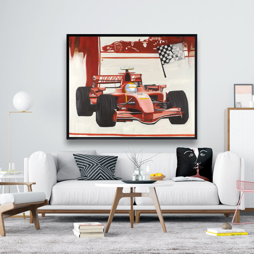 Toile encadrée Formule 1 – Red Hobbies | Décoration d'intérieur