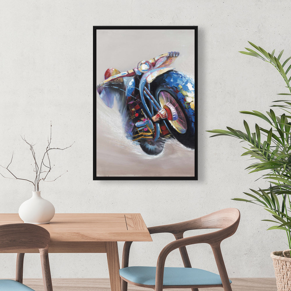 Toile « Saut à moto » | Décoration murale moderne pour salon