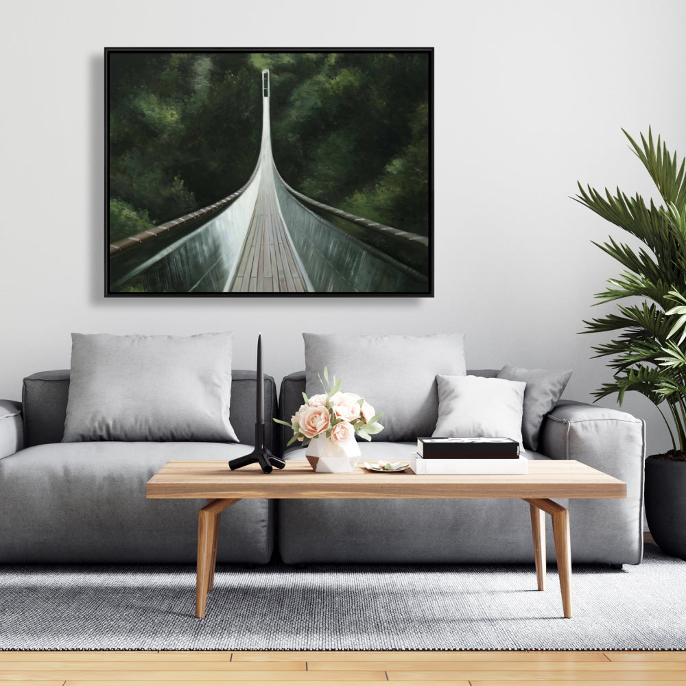 Toile encadrée « Pont escarpé » : Paysages modernes, pour décoration de chambre