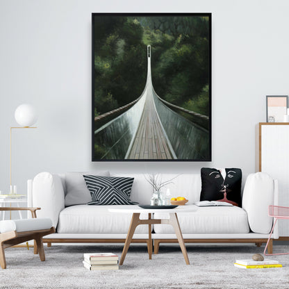 Toile encadrée « Pont escarpé » : Paysages modernes, pour décoration de chambre