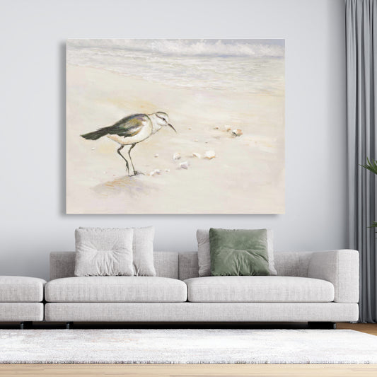 Semipalmated Sandpiper Canvas - Beach Bird Home Decor Art