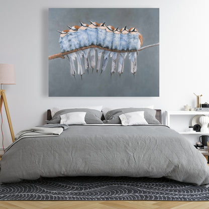 Exotic Bedroom Canvas - Small Birds on Branch Home Decor