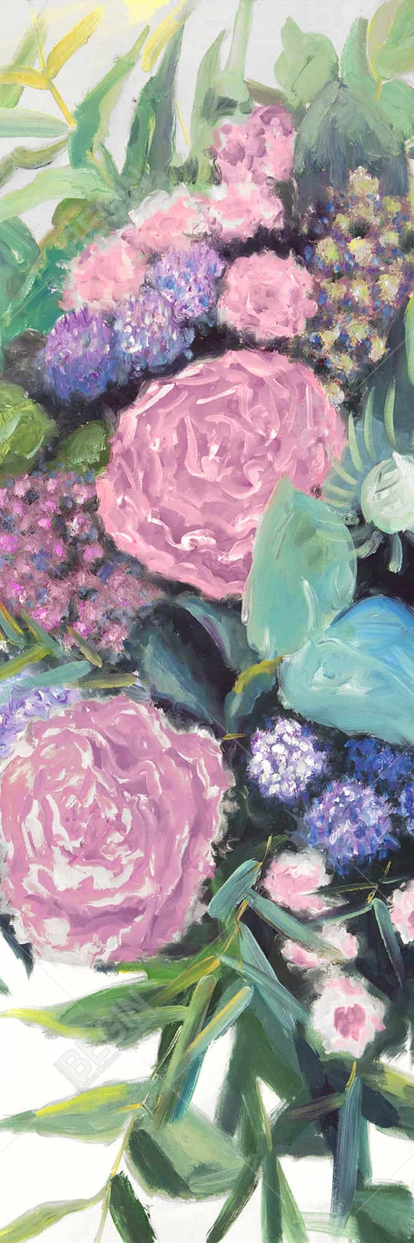 Melody of Fuchsia Flowers | Botanical Canvas | Home Decor