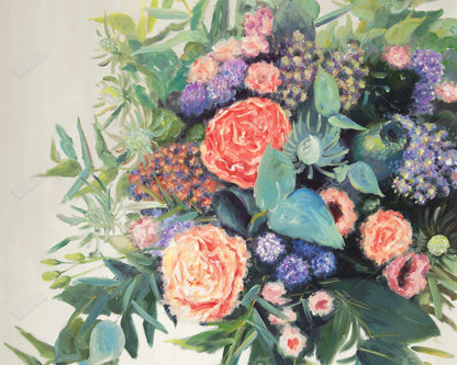 Flowers melody - 14"x18" Polyester Placemat