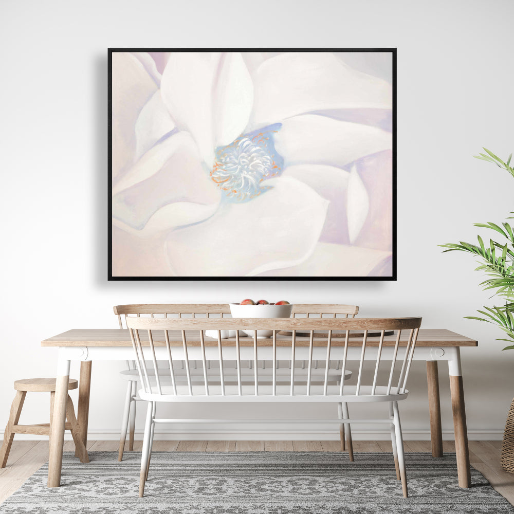Delicacy Blue Floral Botanical Canvas | Home Decor Framed Art