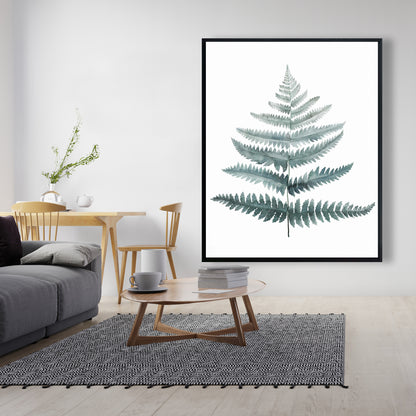Toile encadrée « Fern Botanical » | Décoration de chambre scandinave