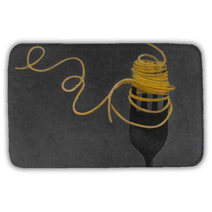 Spaghetti Pasta Fork Canvas - Modern Home Decor Wall Art