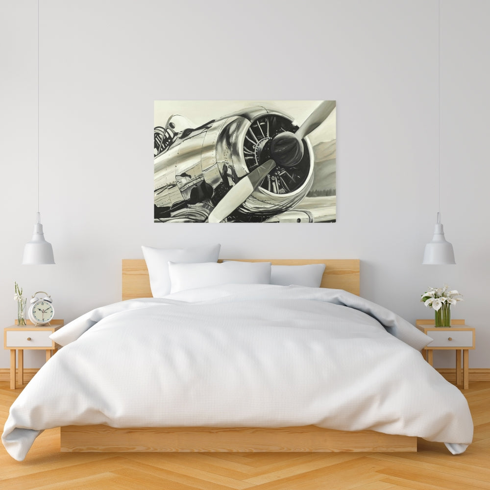 Vintage Aircraft Canvas | Transportation Aviation Wall Decor