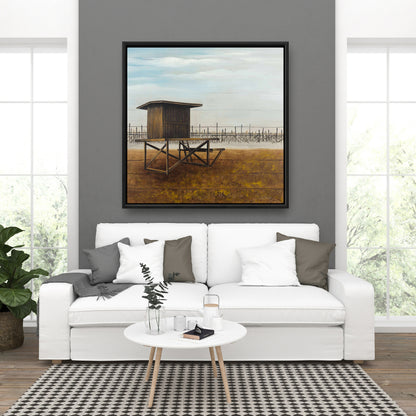Toile encadrée « Tour de surveillance de Newport Beach » | Décoration d'intérieur