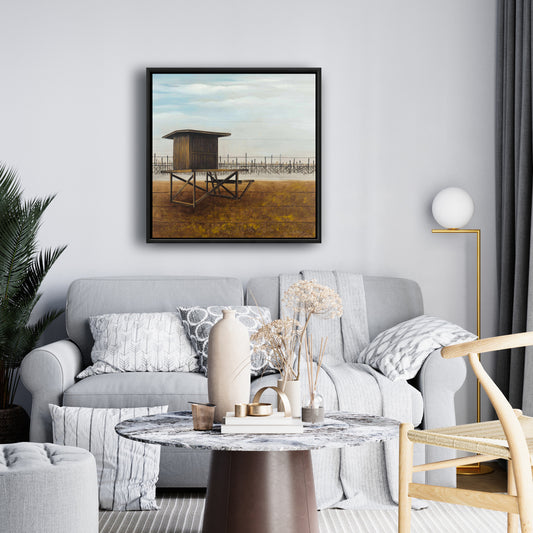 Toile encadrée « Tour de surveillance de Newport Beach » | Décoration d'intérieur