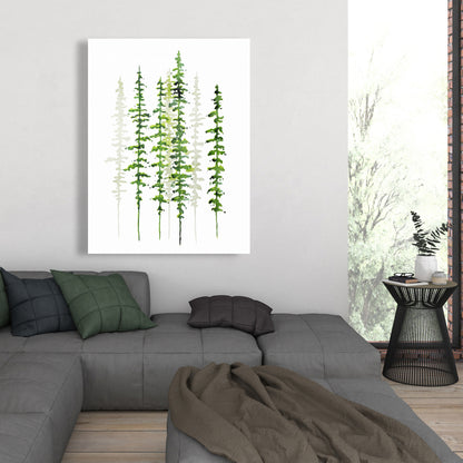 Minimalist Trees Canvas | Bedroom Wall Art Decor