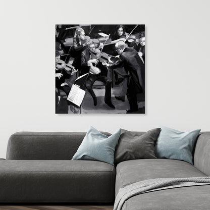 Symphony Orchestra Canvas | Contemporary Living Room Decor