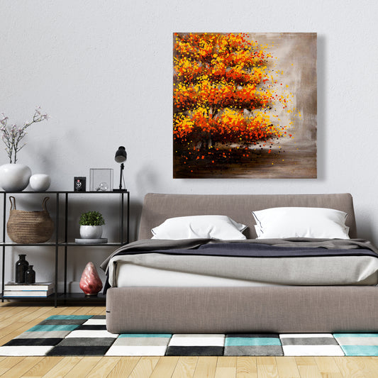 Toile « Paysages bruns à pois » | Décoration murale