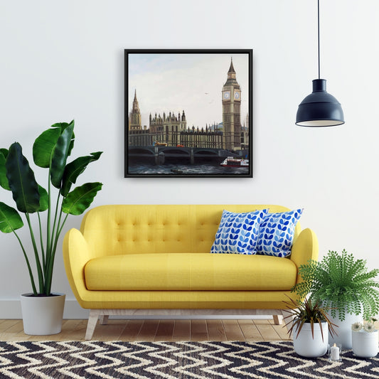 Toile de la tour de l'horloge Big Ben - Décoration de chambre architecturale
