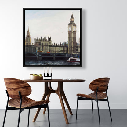 Toile de la tour de l'horloge Big Ben - Décoration de chambre architecturale