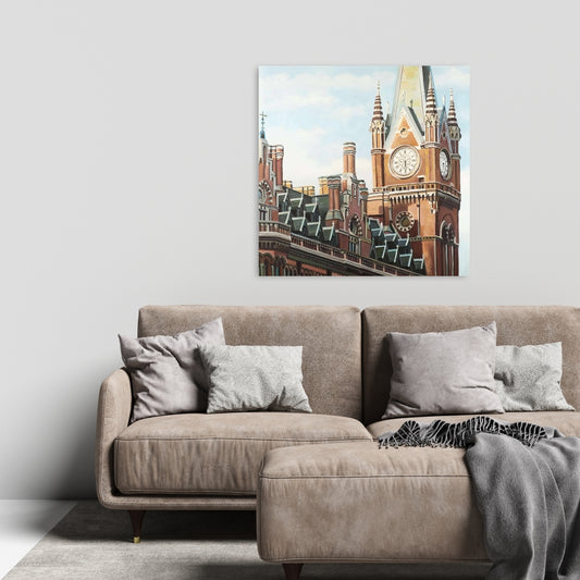 Toile de la gare de St Pancras à Londres – Décoration de chambre hyperréaliste