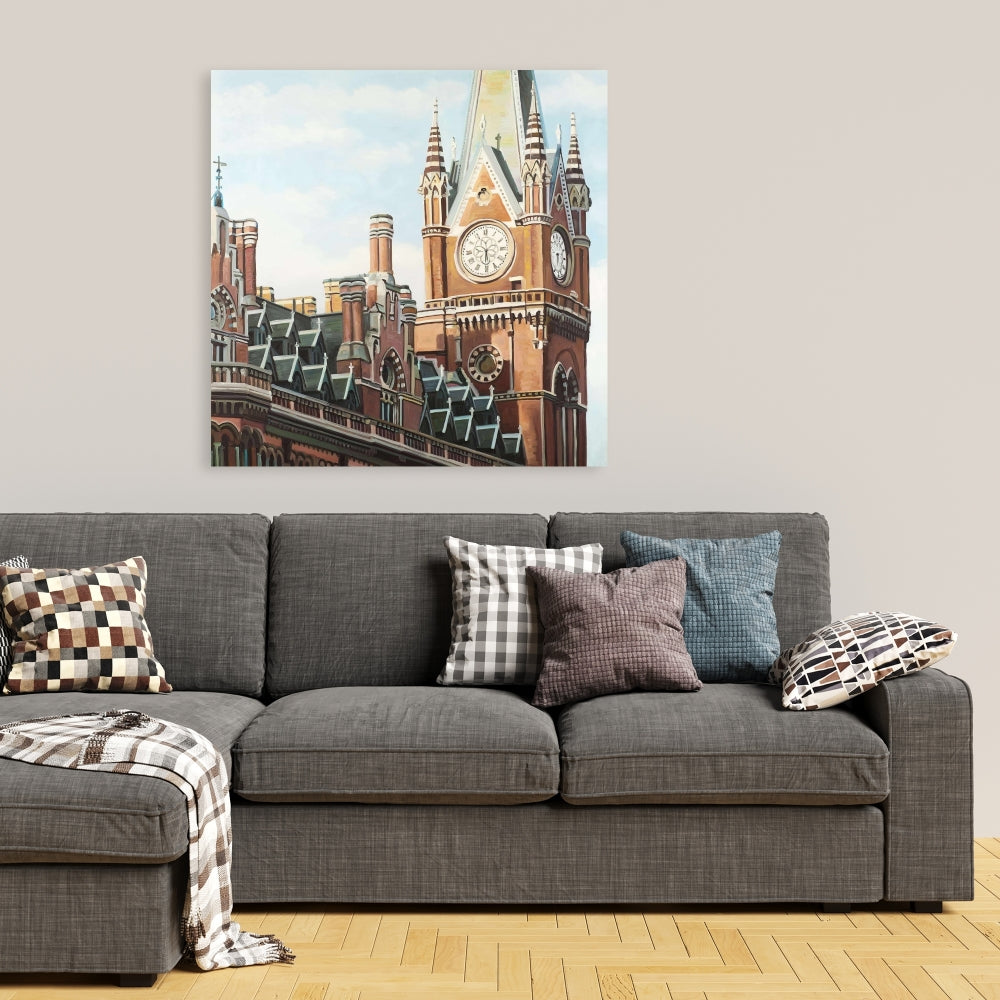 Toile de la gare de St Pancras à Londres – Décoration de chambre hyperréaliste