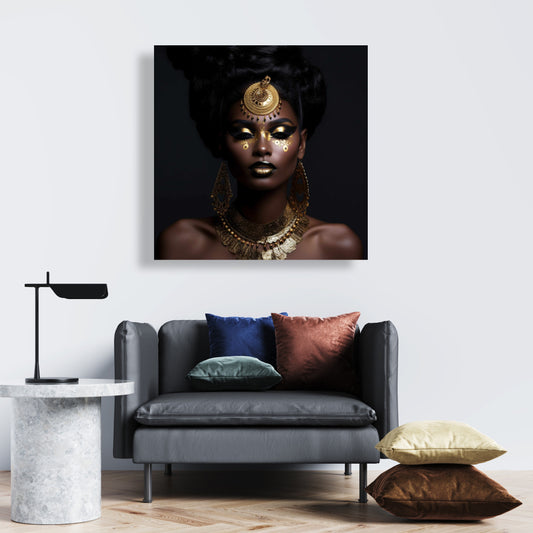Trance State African Canvas - Brown Beauty Home Decor Art