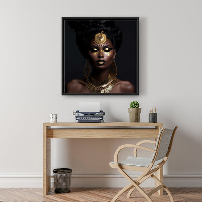 Trance State Brown Framed Canvas | Bedroom Wall Art Decor
