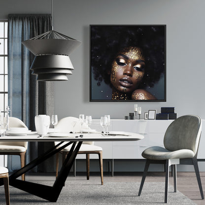 Brown African Figurative Canvas - Look of Desire - Home Decor