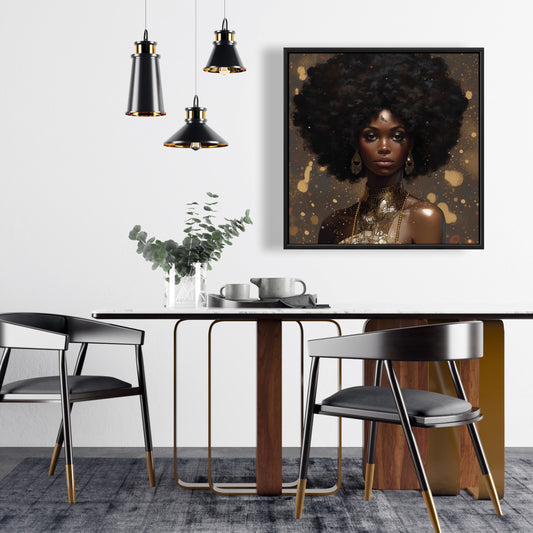Natural Strength - Beauty Bedroom Figurative Framed Canvas Decor