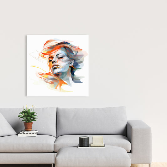 Minimalist Blue Beauty Waves Canvas | Home Decor Wall Art