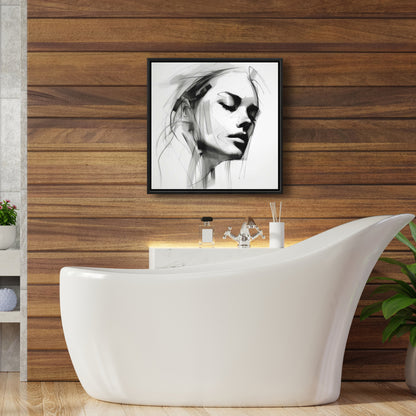 Bedroom Beauty Abstract Canvas - Feminine Traits Home Decor