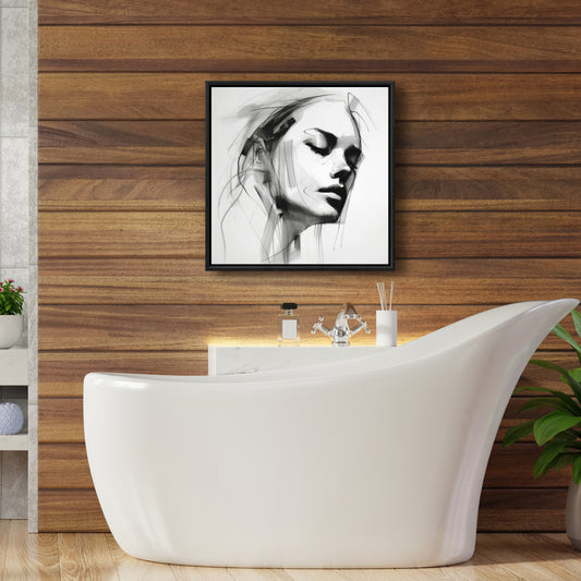 Bedroom Beauty Abstract Canvas - Feminine Traits Home Decor