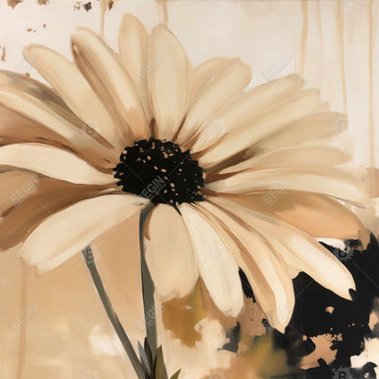 Beautiful Daisy Framed Canvas - Contemporary Bedroom Decor