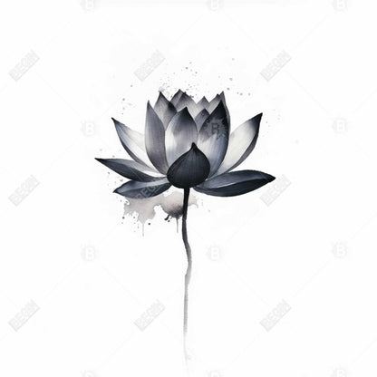 Dripping Flower Framed Canvas | Minimalist Abstract Decor