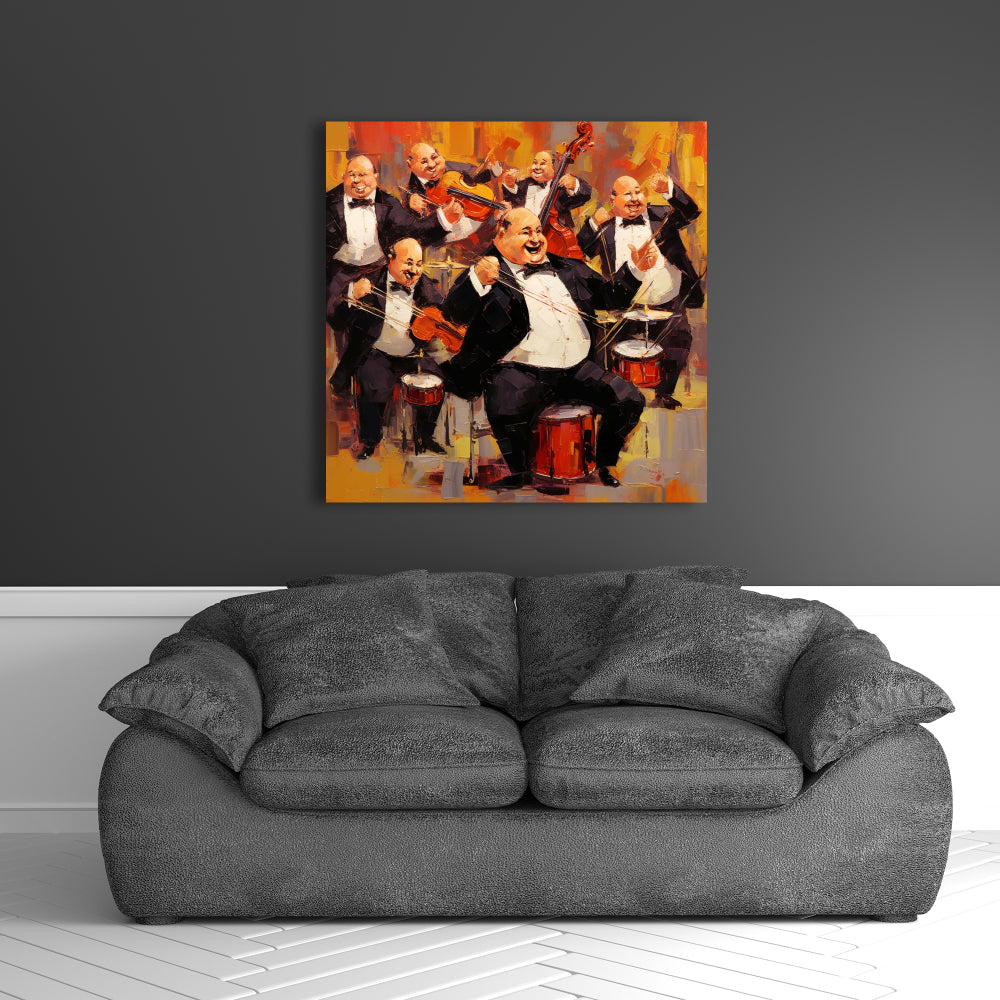 Music Fun Abstract Canvas | Contemporary Home Decor Art