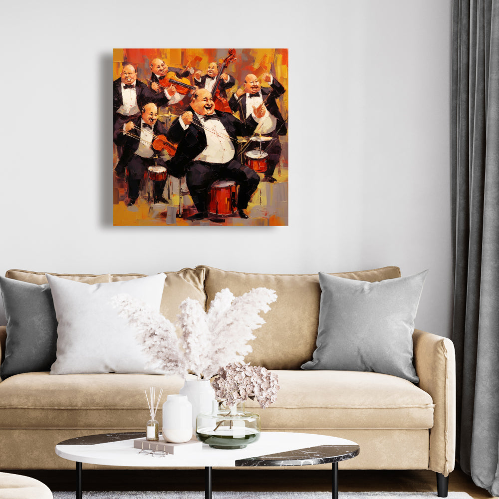 Music Fun Abstract Canvas | Contemporary Home Decor Art