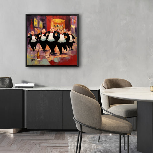 Kitchen White Food Canvas - Distinguished Waiters Home Decor