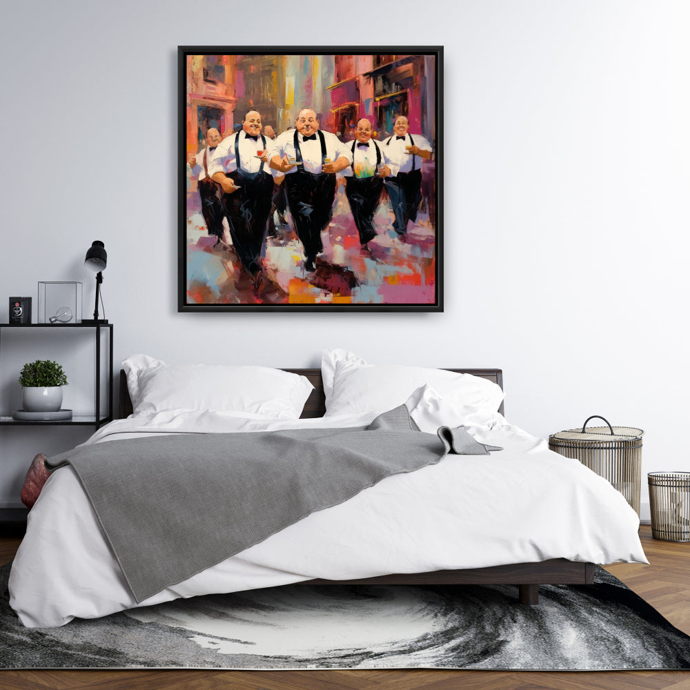 The Companions White Kitchen Canvas | Home Decor Framed Art