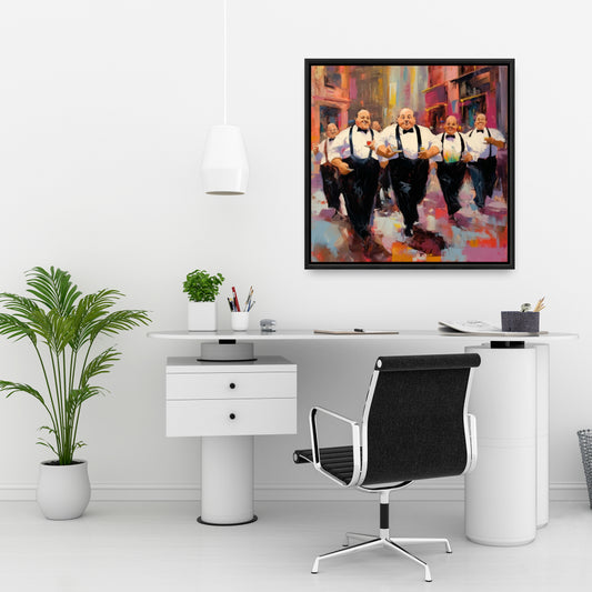 The Companions White Kitchen Canvas | Home Decor Framed Art