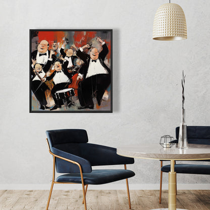 The Group Abstract Bedroom Minimalist Framed Canvas Decor