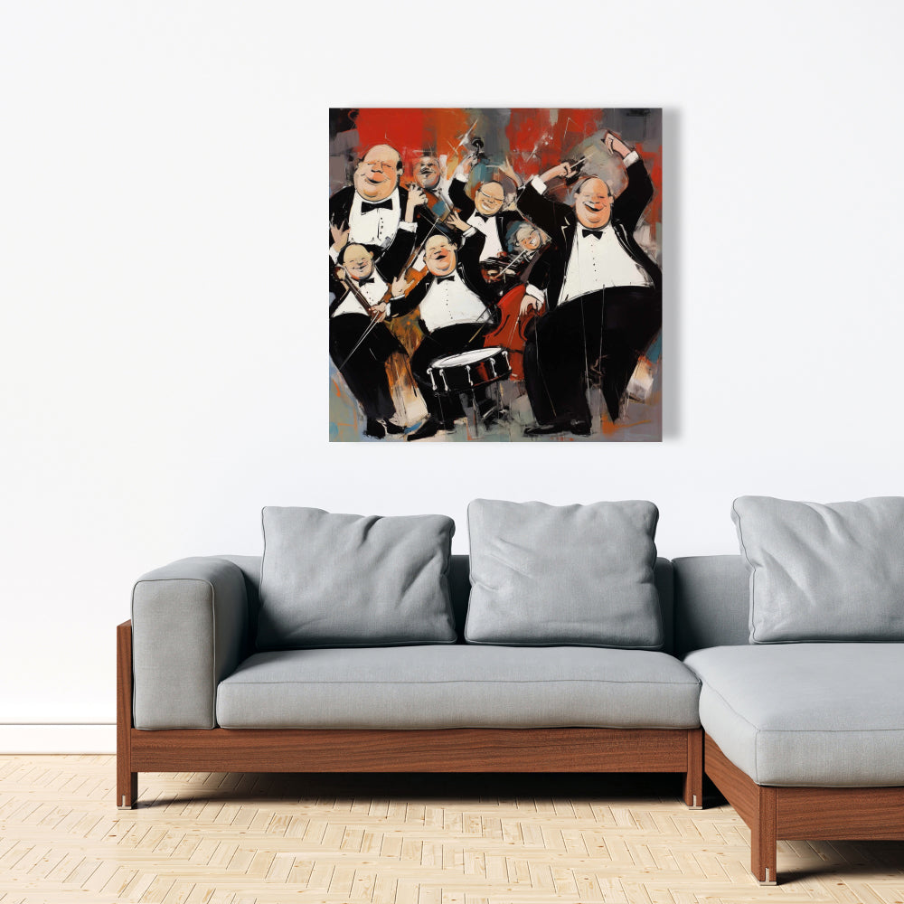 The Group Instrumental Abstract Canvas - Minimalist Home Decor