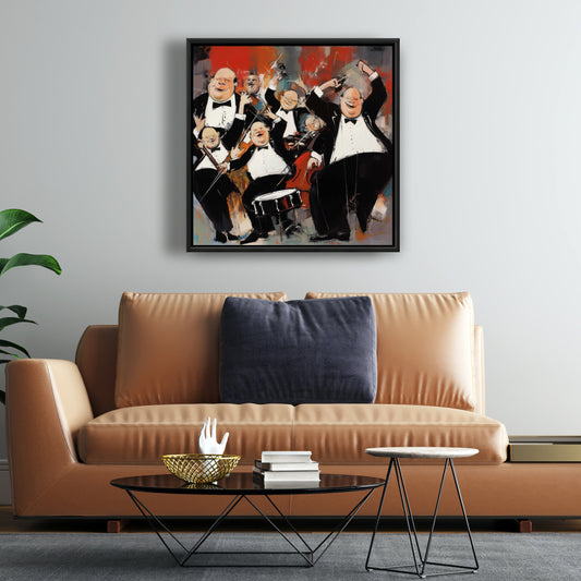 The Group Abstract Bedroom Minimalist Framed Canvas Decor