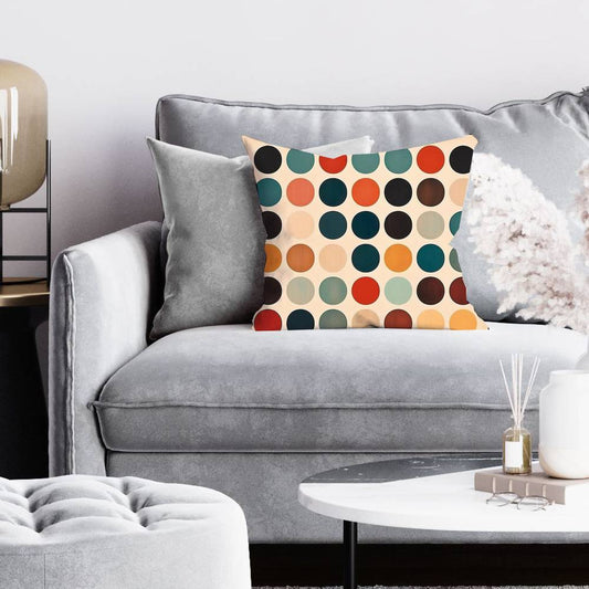Circle Army Abstract Shapes Bedroom Pillow | Home Decor