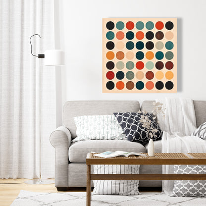 Toile abstraite bleue pour chambre à coucher – Décoration d'intérieur Circle Army