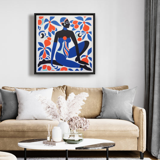 Abstract Shapes Framed Canvas - Beautiful Posture Home Decor